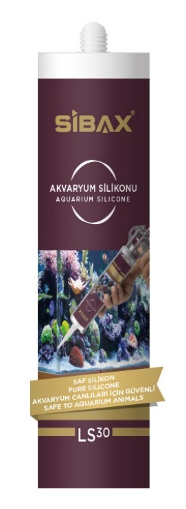 სილიკონი აკვარიუმის SIBAX AQUARIUM SILICONE 320მლ  (1*24) — სილიკონი და ჰერმეტკი